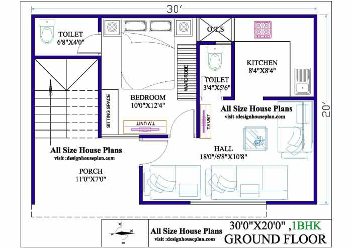 Small house floor design