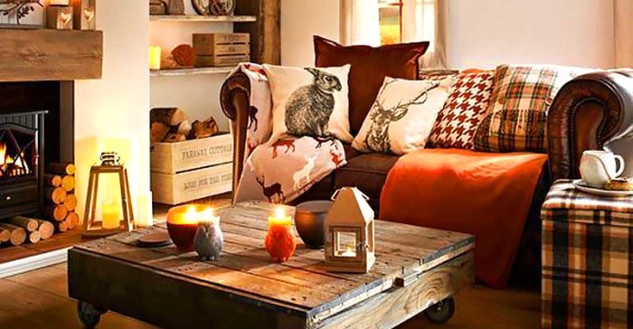 Living room fall decor ideas