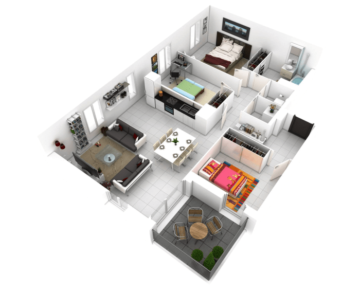 3 bedroom small house design