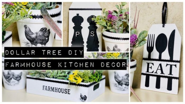 Kitchen diy dollar tree decor