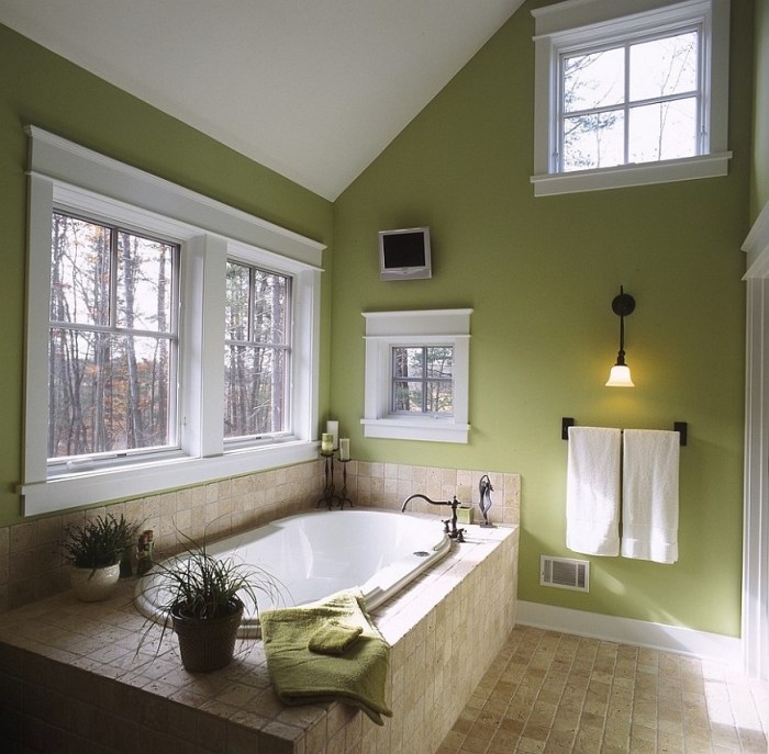 Green bathroom decor ideas