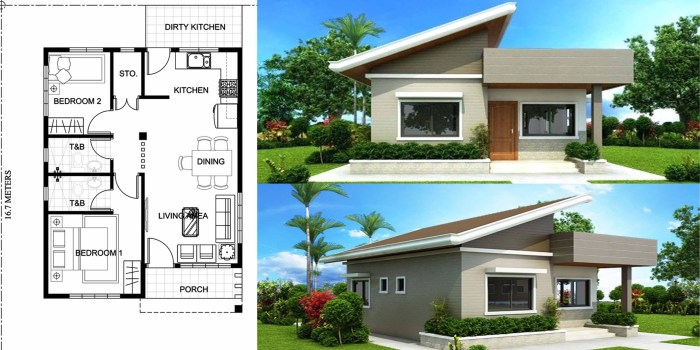 Two bedroom house design