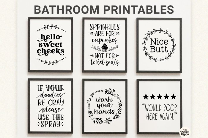 Wall decor for bathrooms