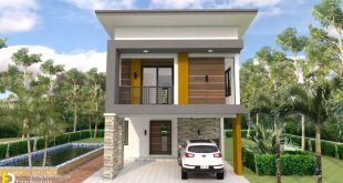 2 storey house design with 3 bedrooms