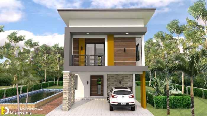 2 storey house design with 3 bedrooms