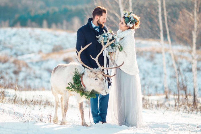 Winter wonderland wedding dresses