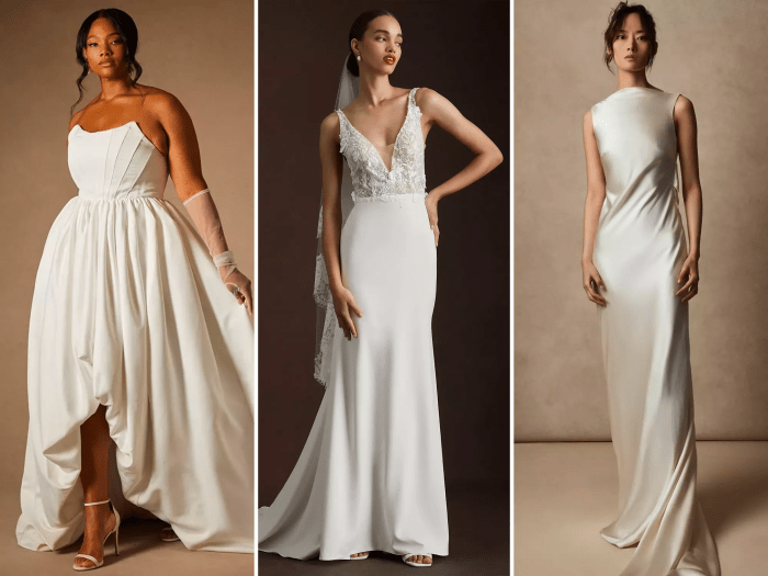 Glamorous classy simple elegant wedding dresses