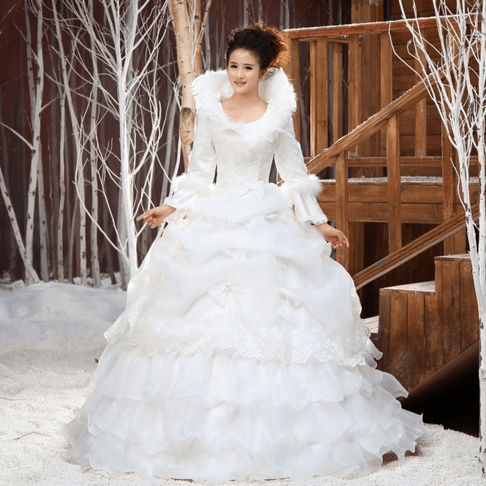 Winter wonderland wedding dresses