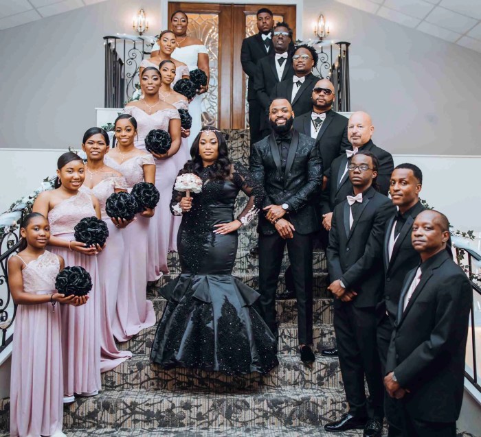 Black dress to fall wedding