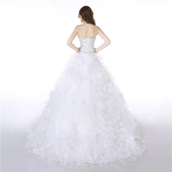 Ball gown wedding dresses organza