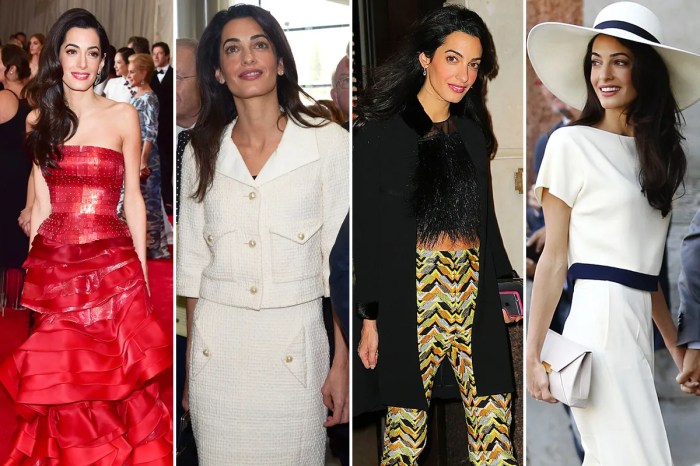 Amal clooney wedding dresses