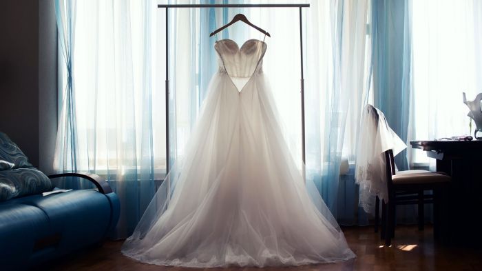 Different color wedding dress