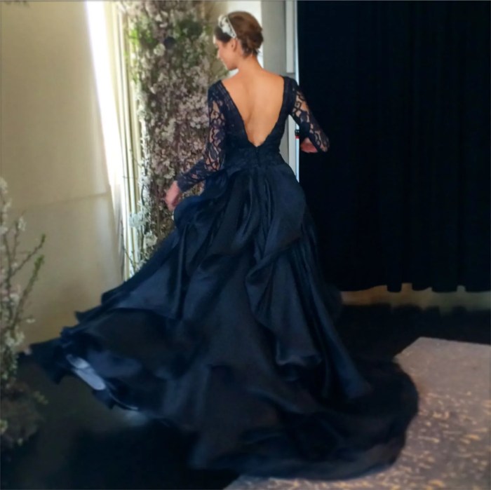 Bride navy blue wedding dresses